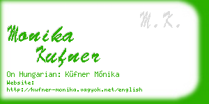 monika kufner business card